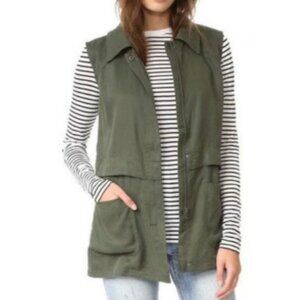 Anthropologie Utility Vest Sleeveless Jacket Light Lightweight Field Coat Layer